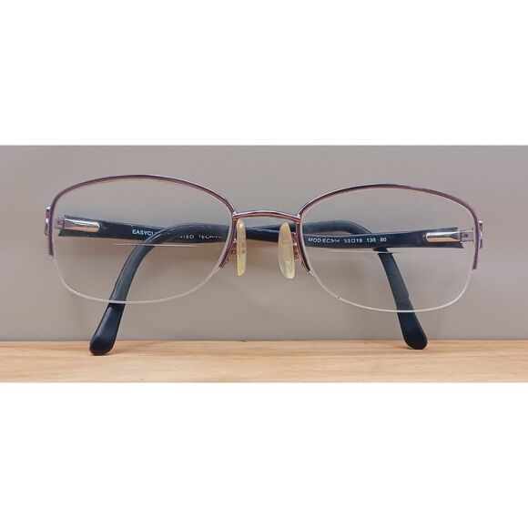 Aspex Eyewear Easyclip Shiny Lilac MOD EC304 53-19-135 Eyeglasses Frames - Picture 13 of 14